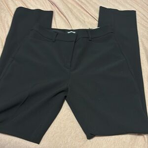 Women’s express Black Pants straight high rise w/ split front leg NWT 8 LONG